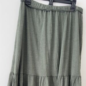 Max Studio Olive Maxi Skirt - Size L